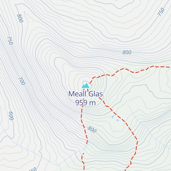 Map of Meall Glas