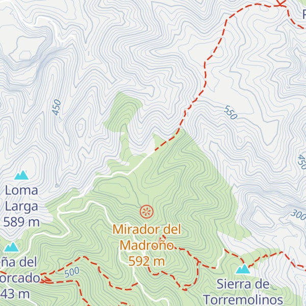 Map of Refugio Forestal Cañada del Lobo