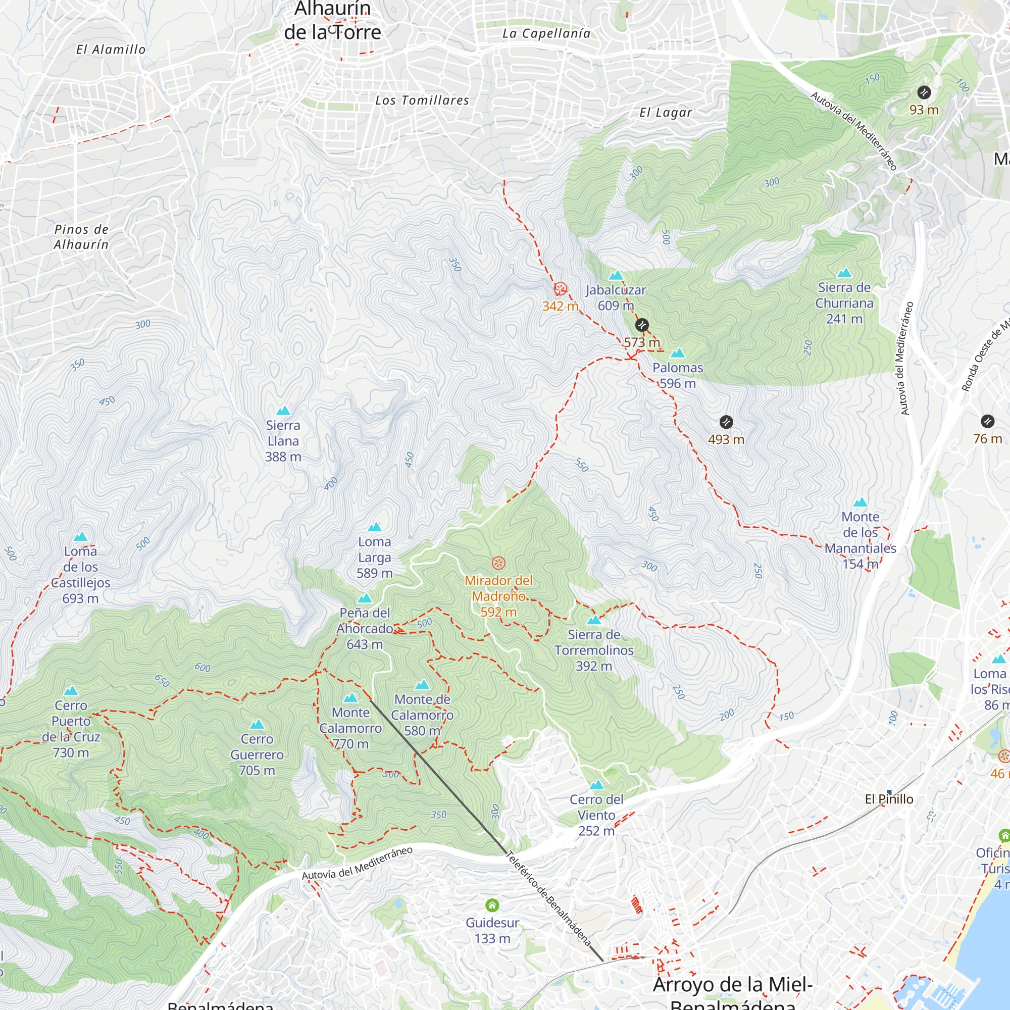 Refugio Forestal Cañada del Lobo map