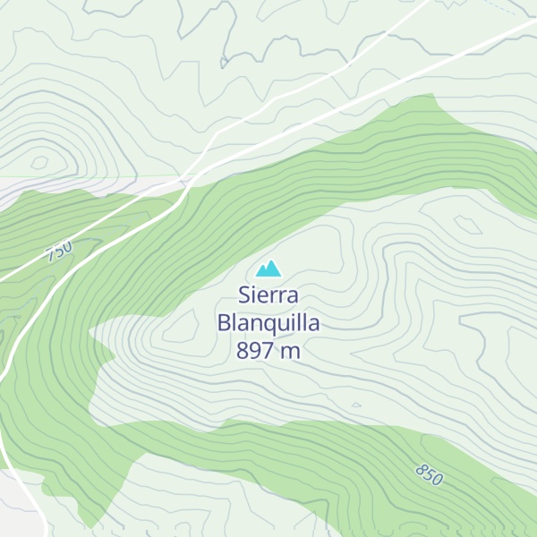 Map of Sierra Blanquilla