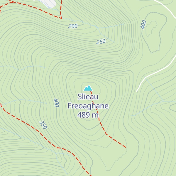 Map of Slieau Freoaghane