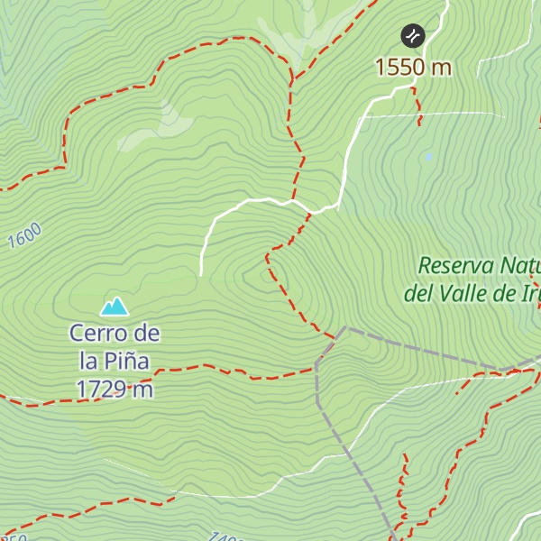 Map of Alto del Mirlo o Pico Casillas