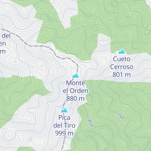 Map of Monte el Orden