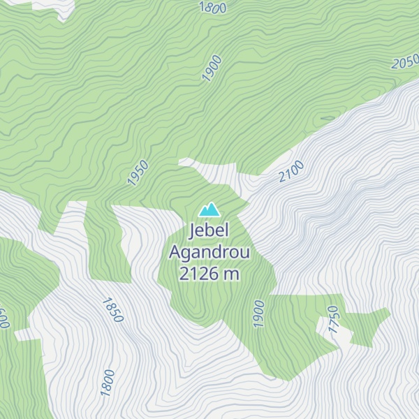 Map of Jebel Agandrou