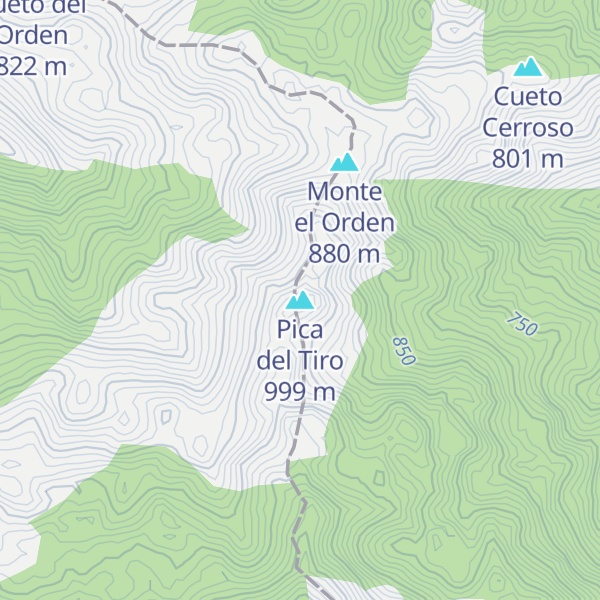 Map of Pica del Tiro