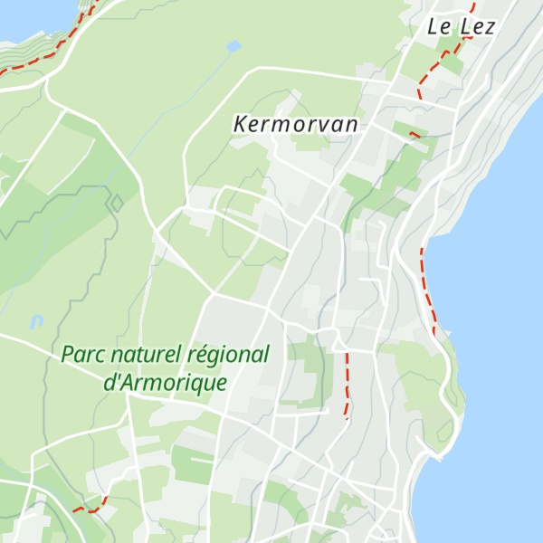 Map of Gîte Kerfougères