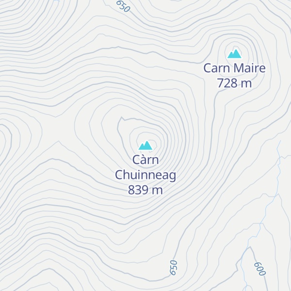Map of Càrn Chuinneag