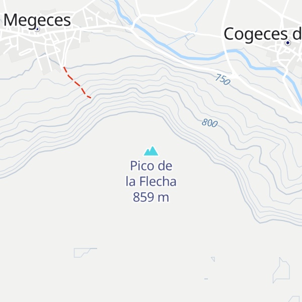 Map of Pico de la Flecha
