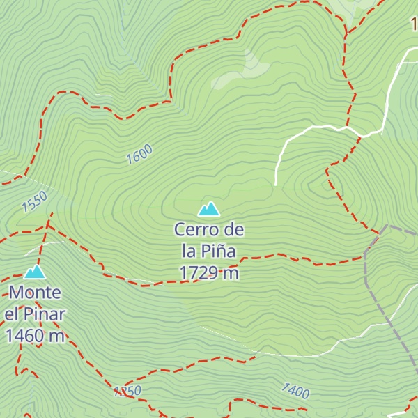 Map of Cerro de la Piña