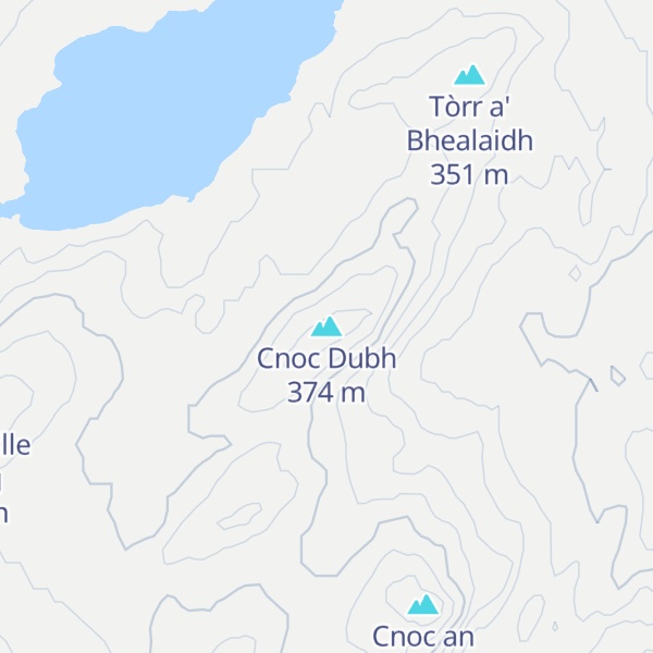Map of Cnoc Dubh