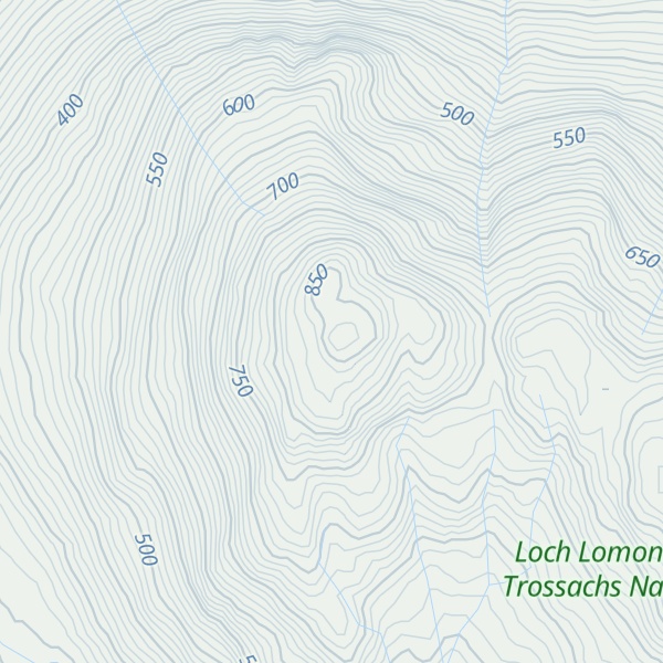 Map of Stob a' Choin