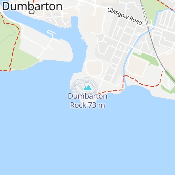 Map of Dumbarton Rock