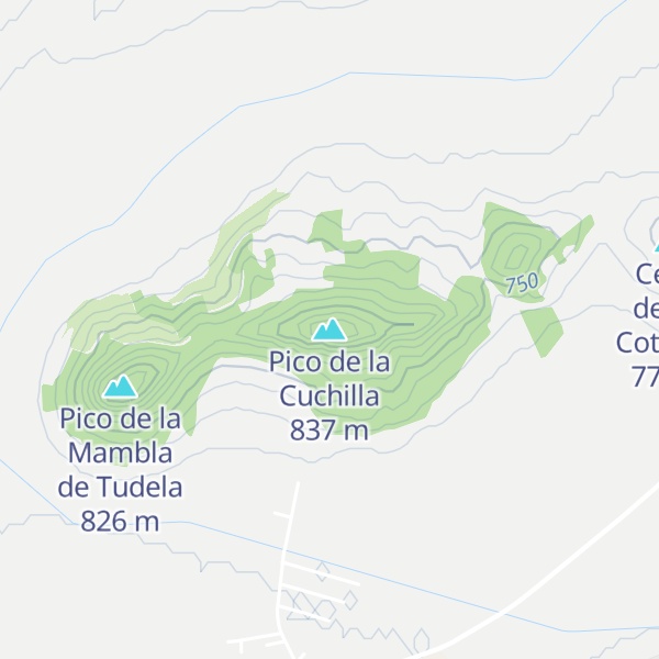 Map of Pico de la Cuchilla