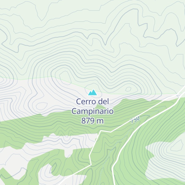 Map of Cerro del Campinario