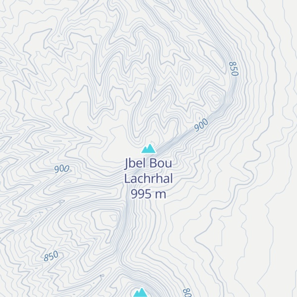 Map of Jbel Bou Lachrhal