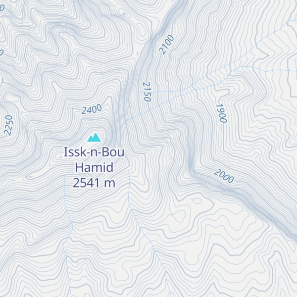 Map of Jebel Bou Hamid