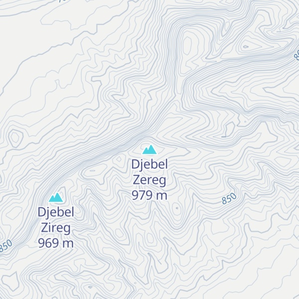 Map of Djebel Zereg