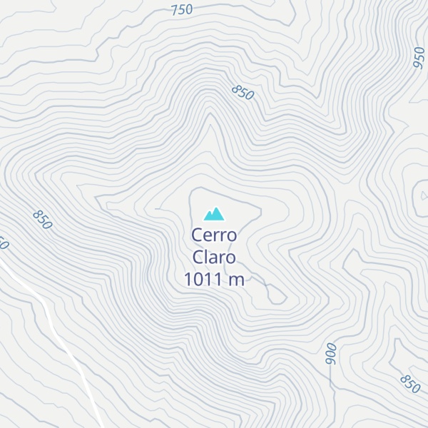 Map of Cerro Claro