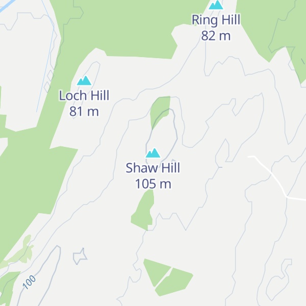 Map of Shaw Hill