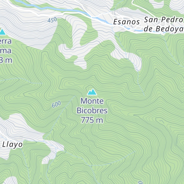 Map of Monte Bicobres