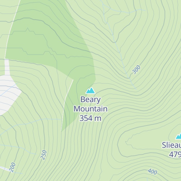 Map of Beary Mountain