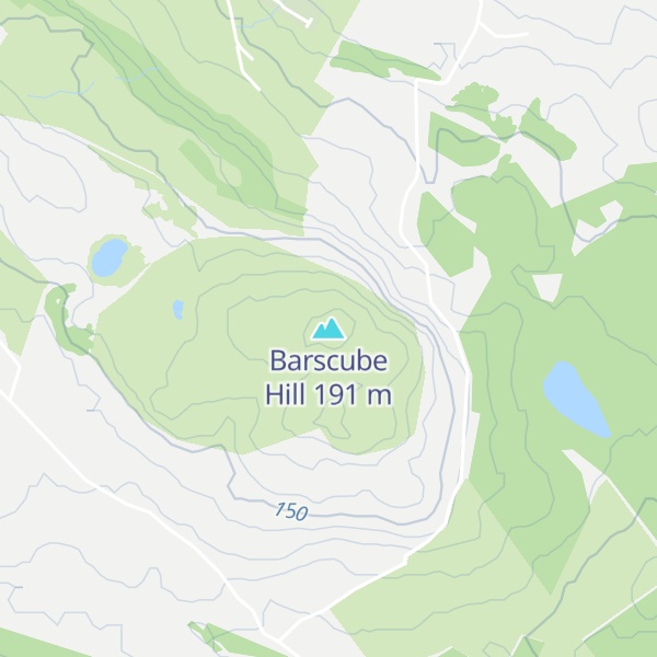 Map of Barscube Hill