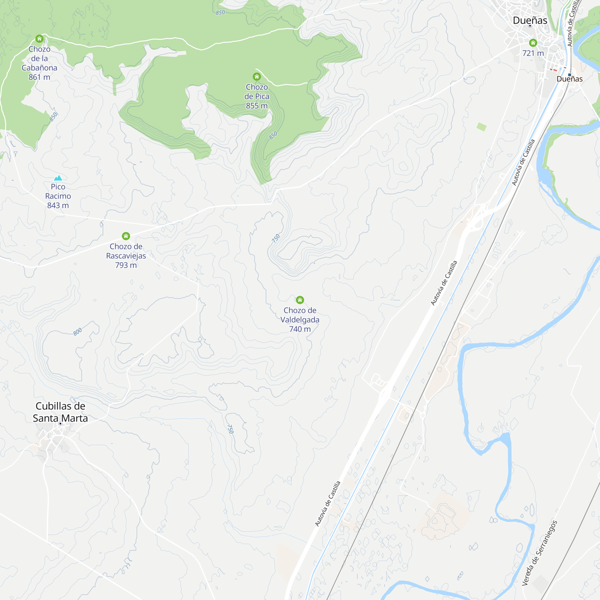 Chozo de Valdelgada map