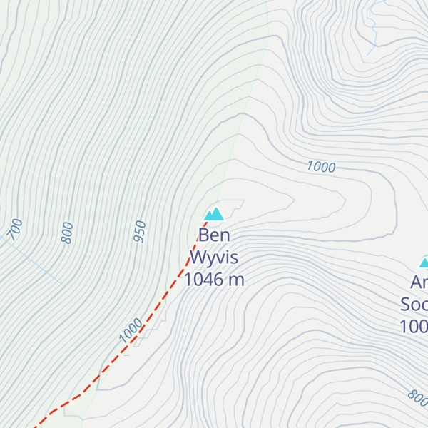 Map of Ben Wyvis