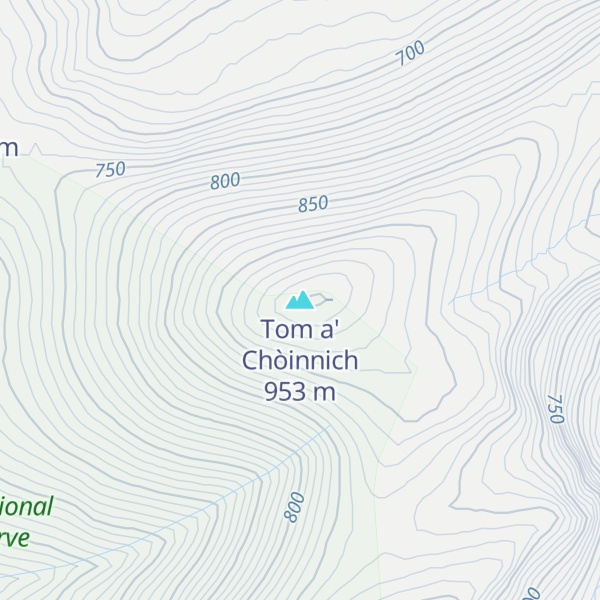 Map of Tom a' Chòinnich
