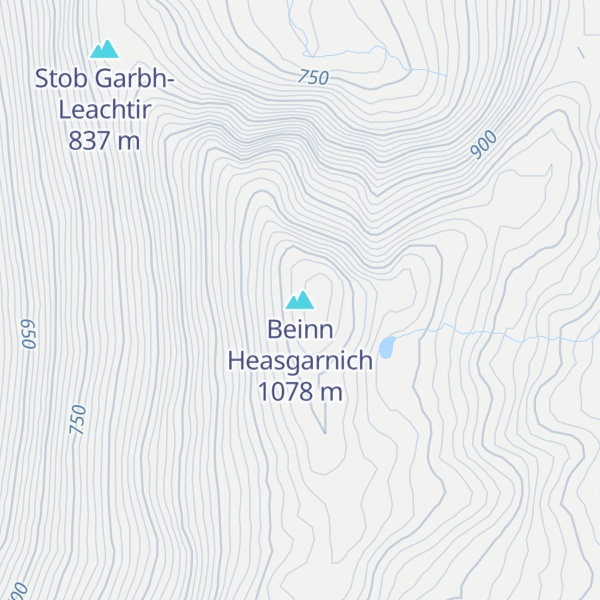 Map of Beinn Heasgarnich