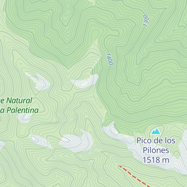 Map of Refugio de Tenadas Viejas