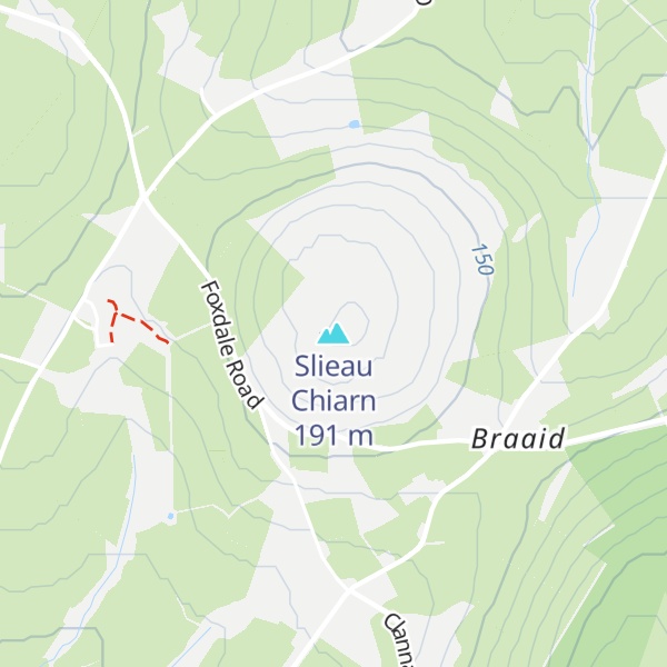 Map of Slieau Chiarn