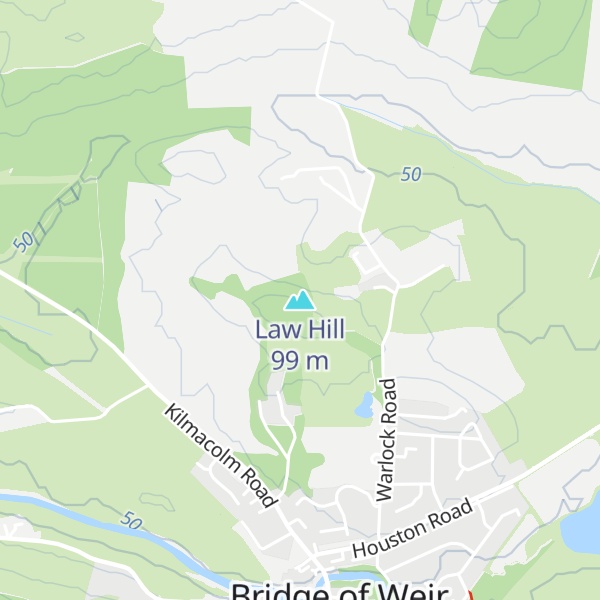Map of Law Hill