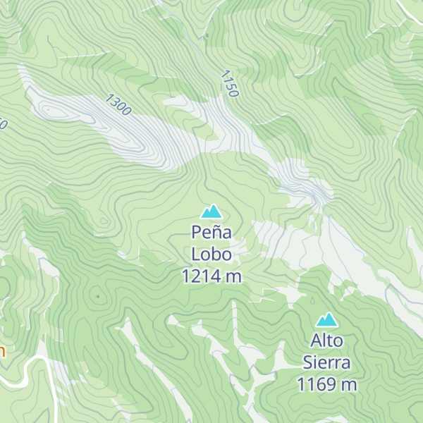 Map of Peña Lobo