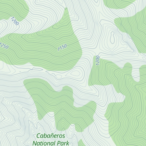 Map of Cerro Calamocho