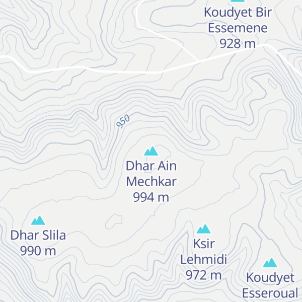 Map of Dhar Ain Mechkar