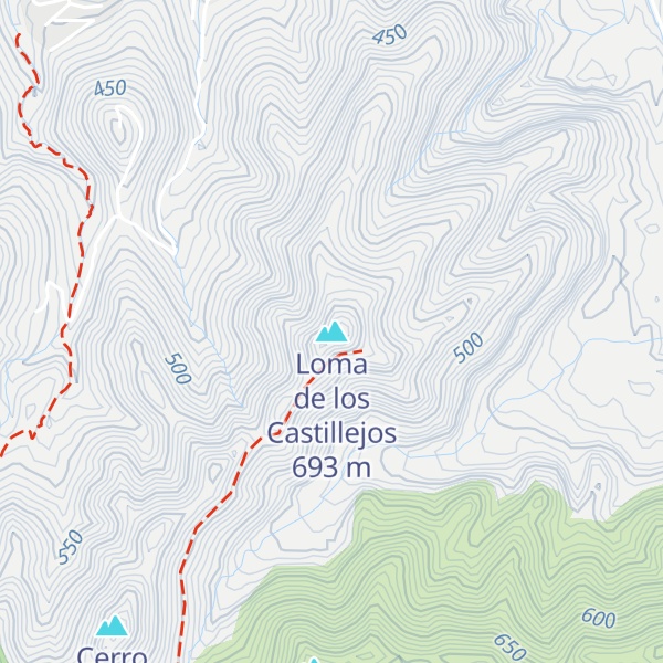 Map of Loma de los Castillejos