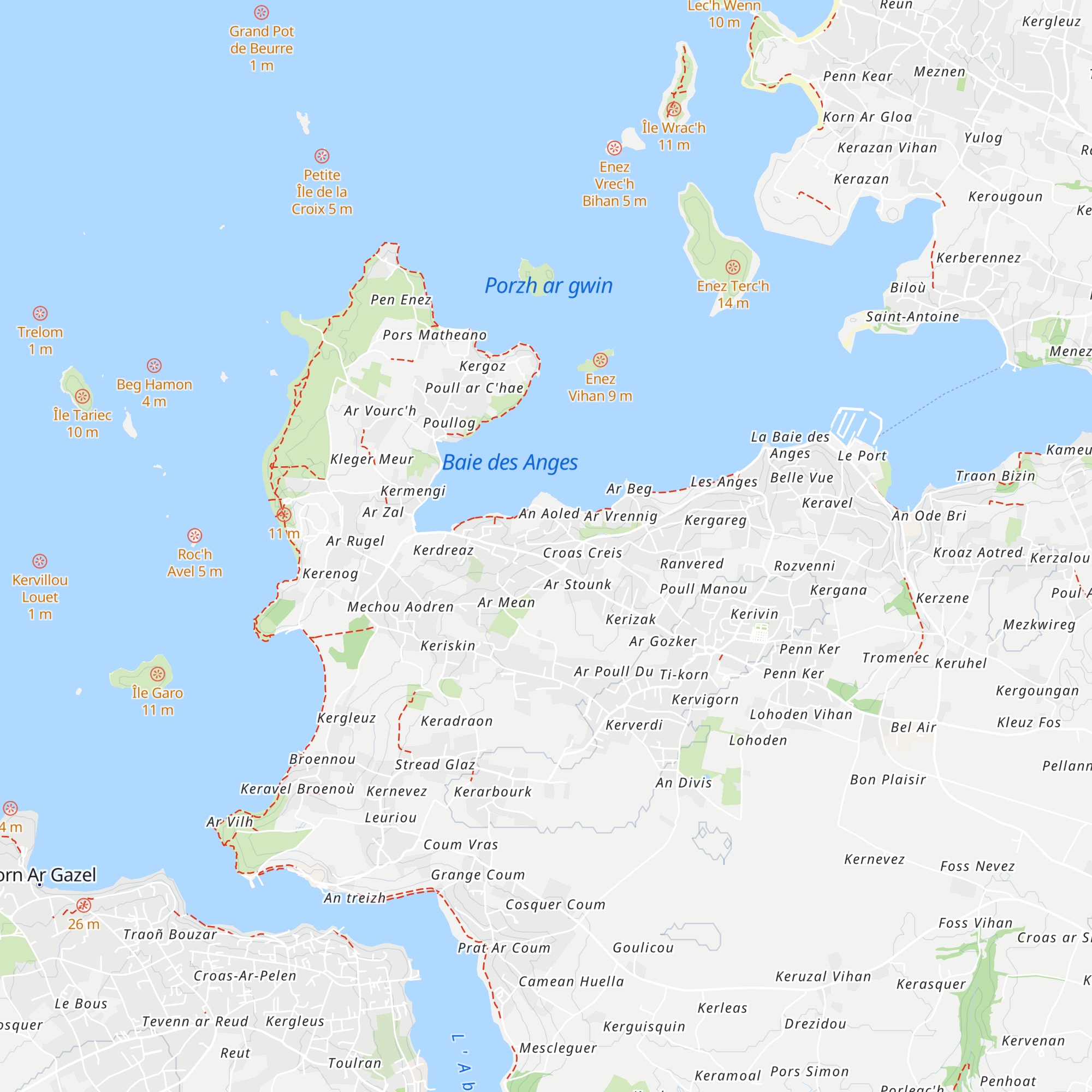 Gîte Cap à l'Ouest map