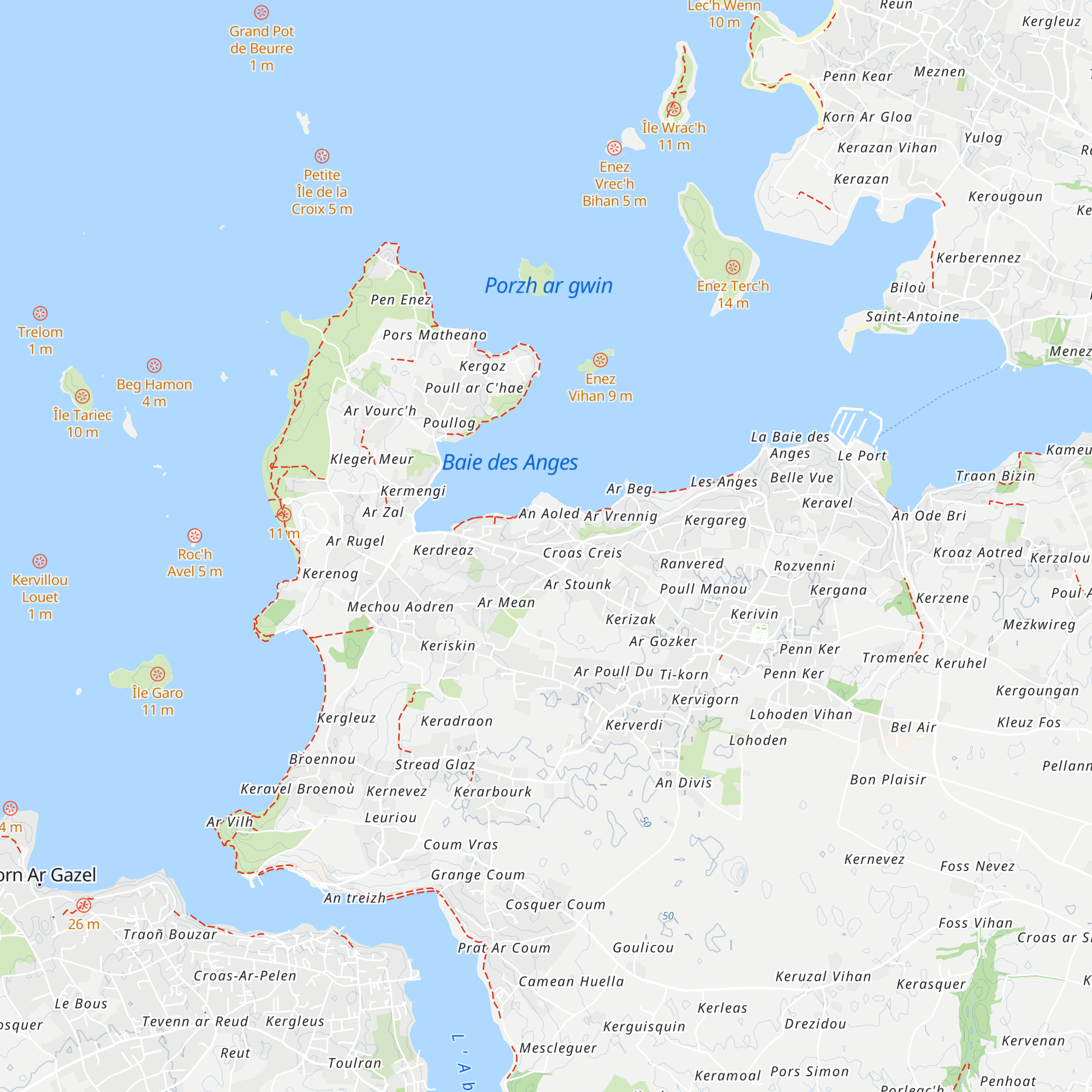 Gîte Cap à l'Ouest map