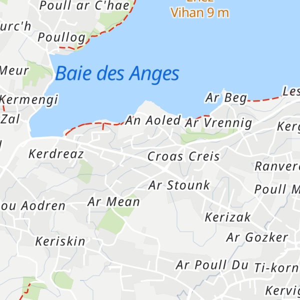 Map of Gîte Cap à l'Ouest