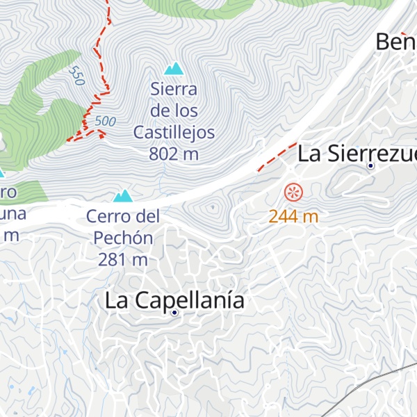 Map of Cerro de la Mariana