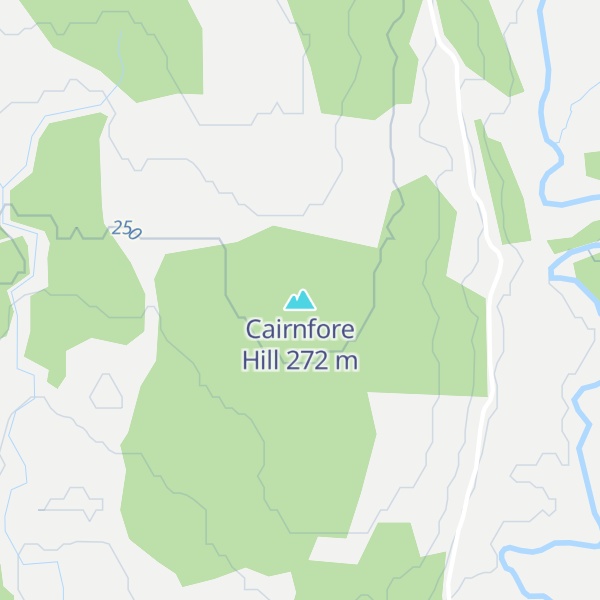 Map of Cairnfore Hill
