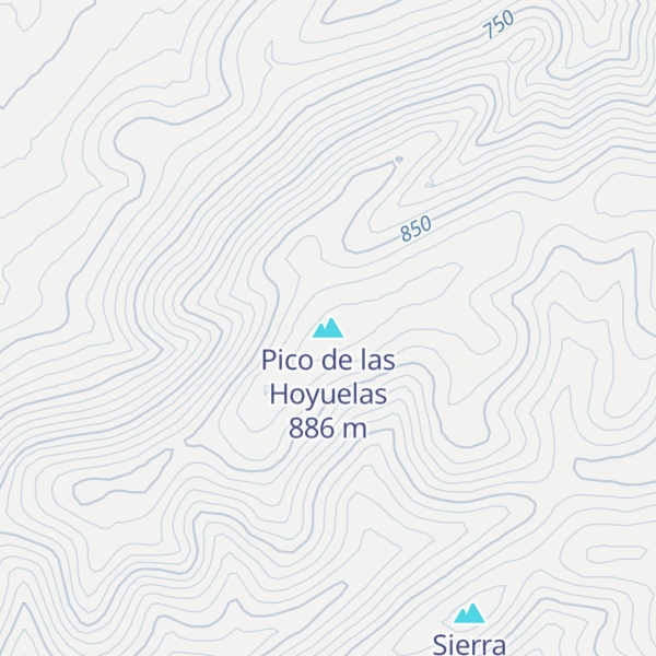 Map of Pico de las Hoyuelas