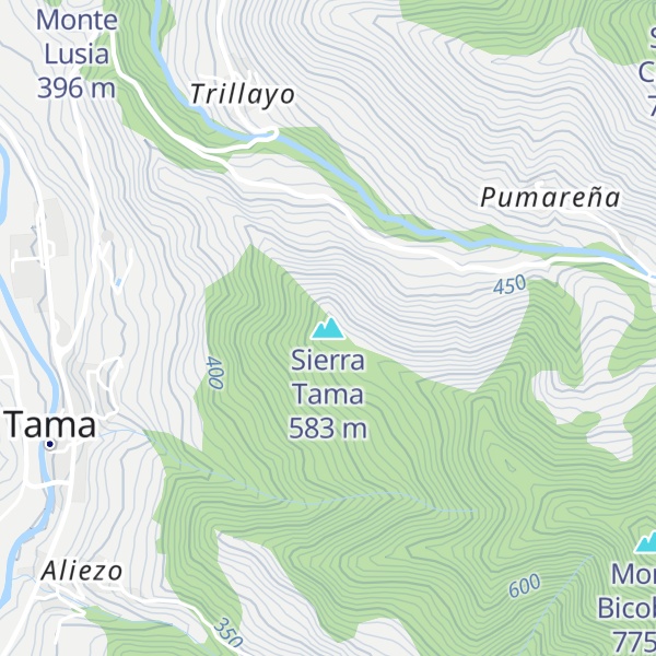 Map of Sierra Tama
