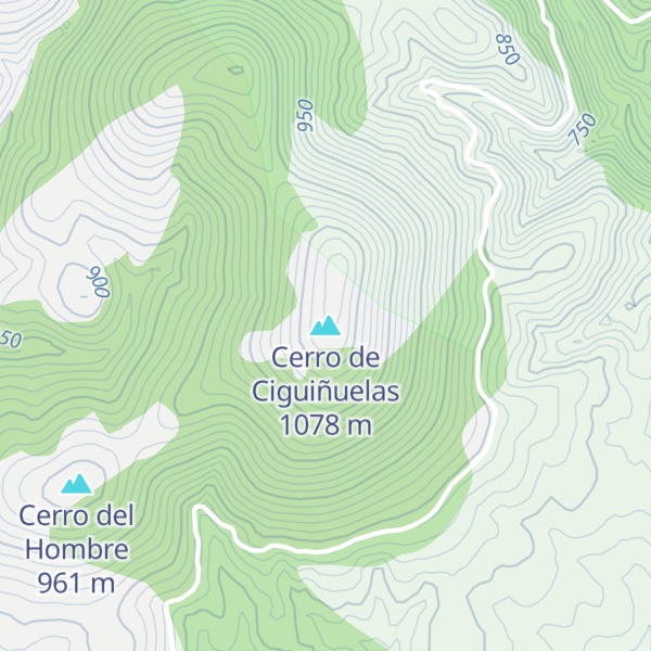 Map of Cerro de Ciguiñuelas