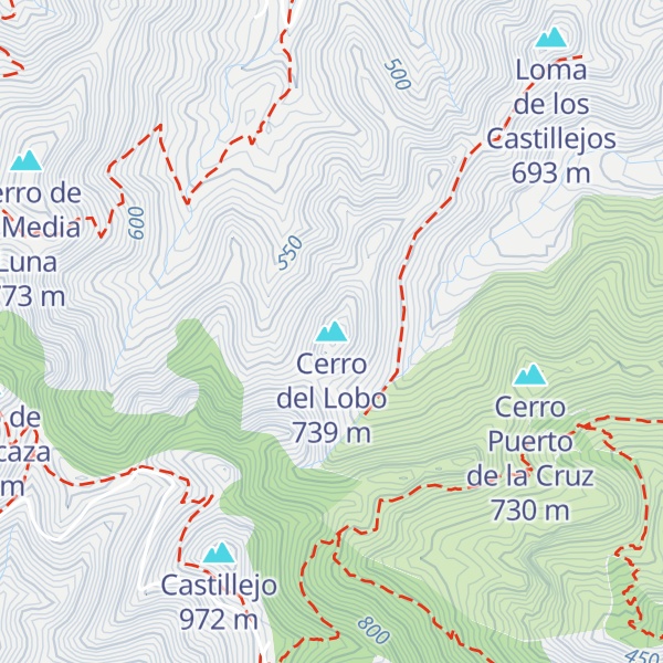 Map of Cerro del Lobo