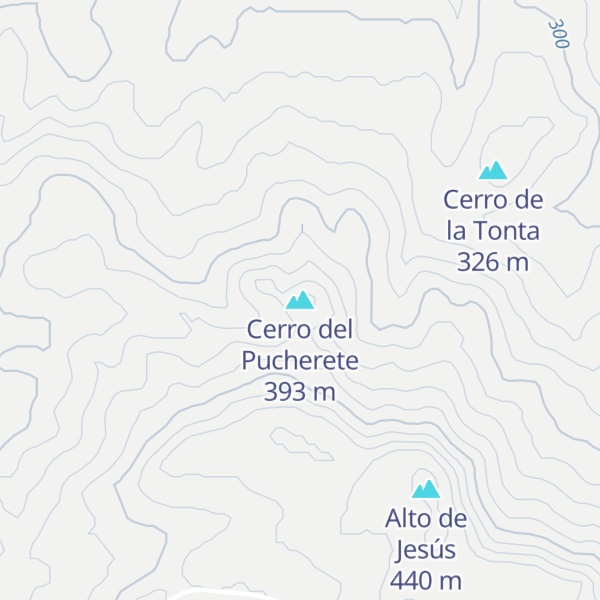 Map of Cerro del Pucherete