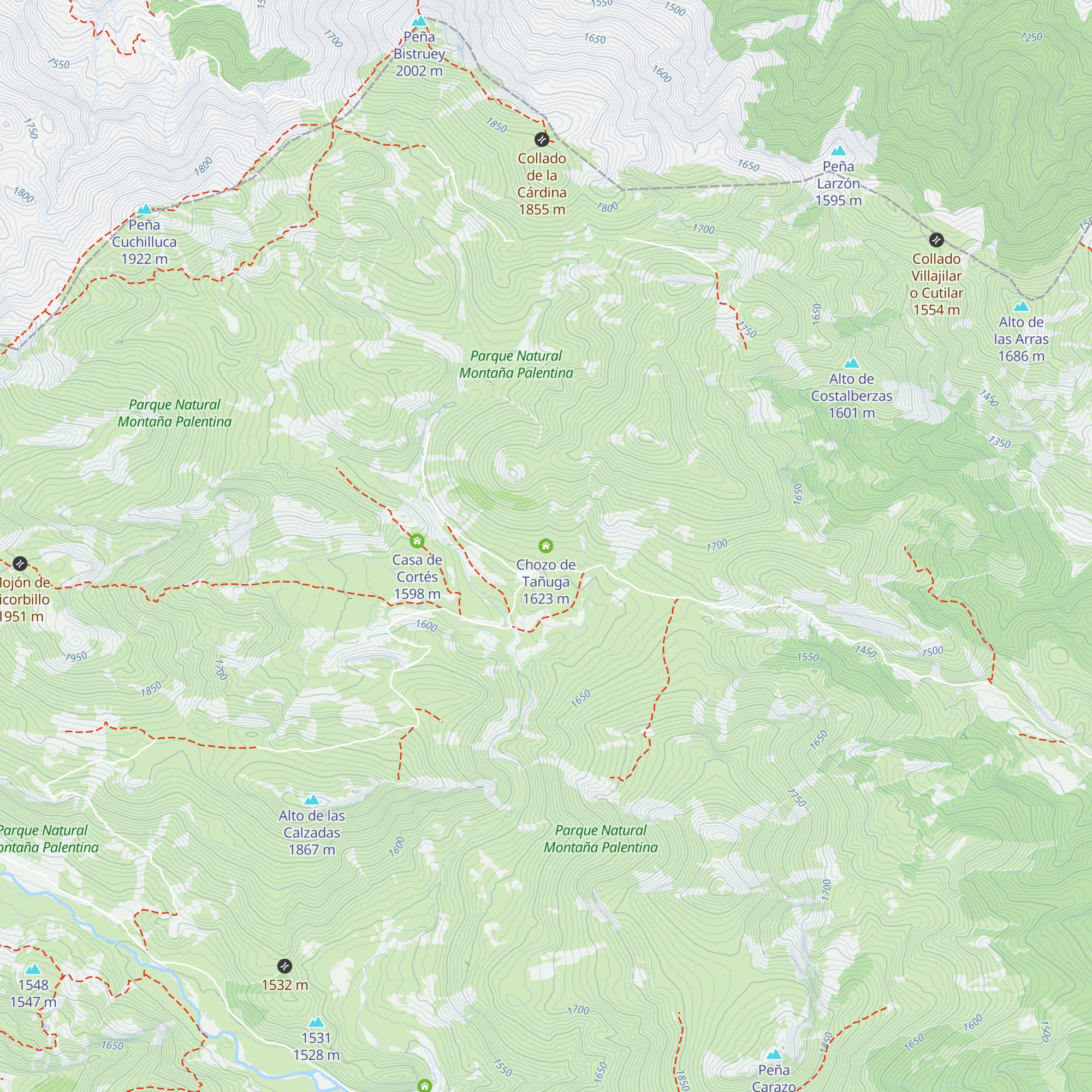 Chozo de Tañuga map
