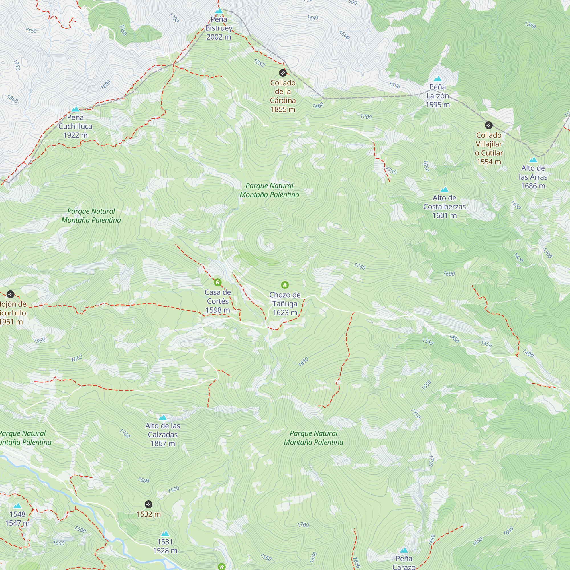 Chozo de Tañuga map