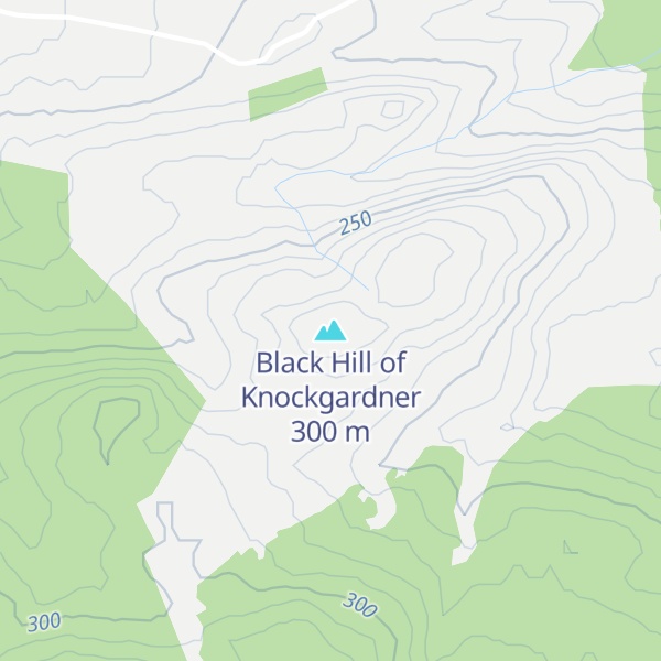 Map of Black Hill of Knockgardner